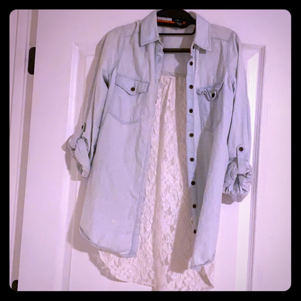 Lace back detail button up top - Picture 1 of 2